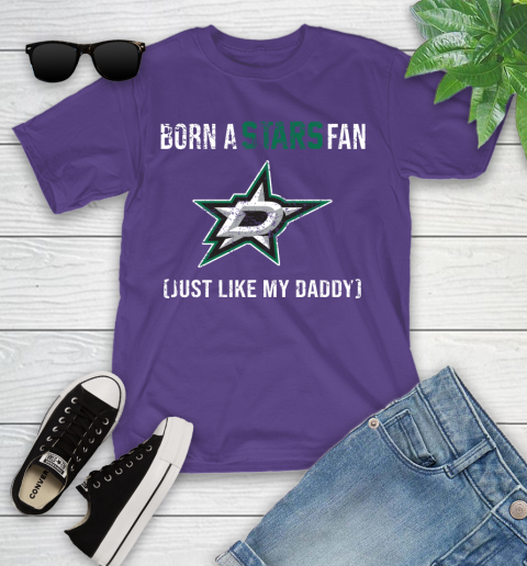 NHL Dallas Stars Hockey Loyal Fan Just Like My Daddy Shirt Youth T-Shirt 3
