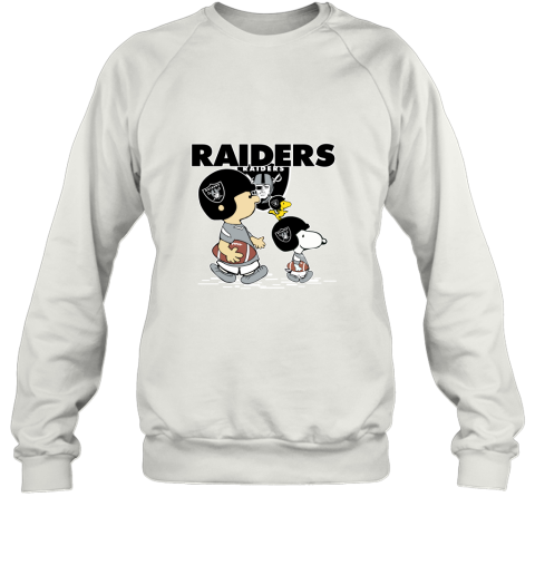 Oakland Raiders Let's Play Football Together Snoopy NFL Sweatshirt