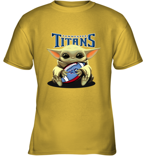 Baby Yoda Loves The Tennessee Titans zjz8 baby yoda loves the tennessee titans youth t shirt 26 front daisy