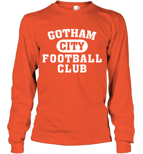 NEW YORK JETS GOTHAM CITY azyv new york jets gotham city youth long sleeve 50 front orange