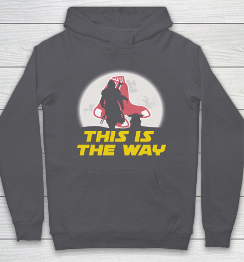 Boston Red Sox MLB Baseball Star Wars Yoda And Mandalorian This Is The Way Hoodie 4