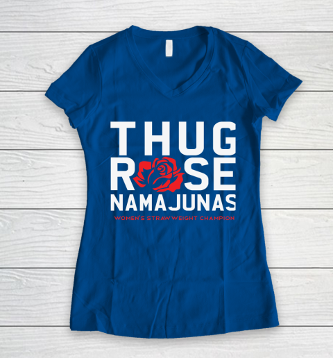 Thug Rose Namajunas Classic Women's V-Neck T-Shirt 7