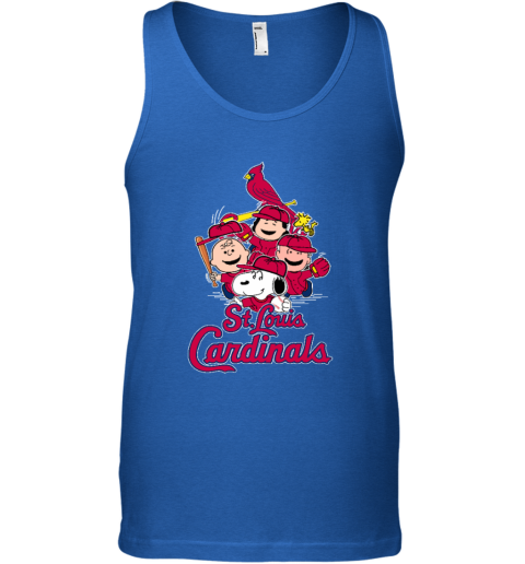 St.Louis Cardinals Snoopy Charlie Brown Woodstock The Peanuts 1s2i stlouis cardinals snoopy charlie brown woodstock the peanuts unisex tank 17 front royal