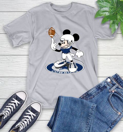 NFL Football Dallas Cowboys Cheerful Mickey Disney Shirt T-Shirt 6
