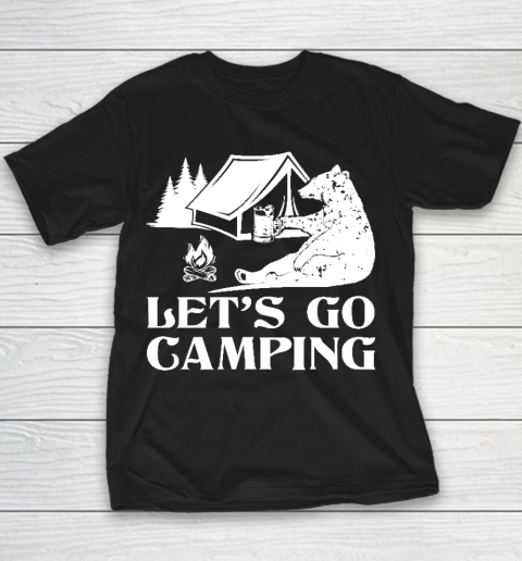 Let's go Camping Bear Youth T-Shirt