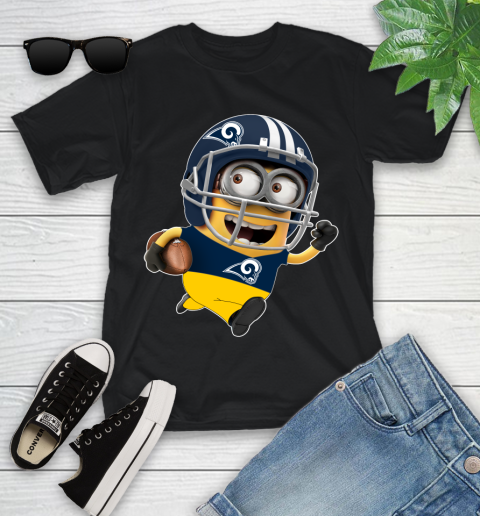 NFL Los Angeles Rams Minions Disney Football Sports Youth T-Shirt 2