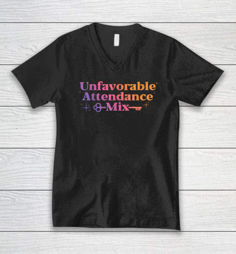 Unfavorable Attendance Mix Shirt V-Neck T-Shirt