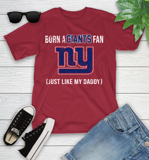 NFL New York Giants Football Loyal Fan Just Like My Daddy Shirt Youth T-Shirt 12