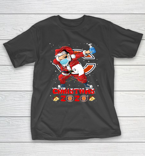 Chicago Bears Funny Santa Claus Dabbing Christmas 2020 NFL T-Shirt