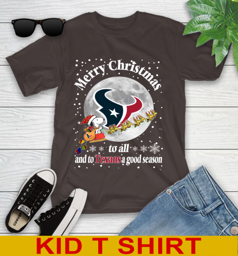 Houston Texans Merry Christmas To All And To Texans A Good Season NFL Football Sports Youth T-Shirt 6