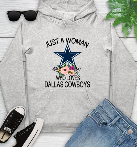 NFL Just A Woman Who Loves Dallas Cowboys Football Sports Youth Hoodie