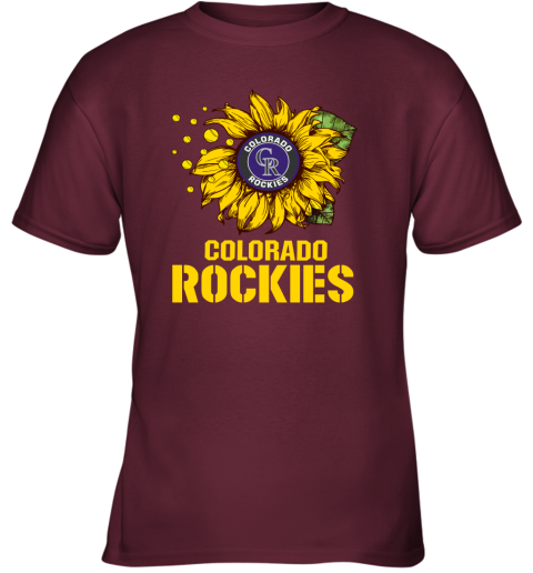 Colorado Rockiers Sunflower MLB Baseball Youth T-Shirt
