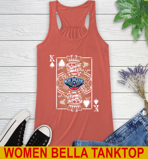 New Orleans Pelicans NBA Basketball The King Of Spades Death Cards Shirt Racerback Tank 3