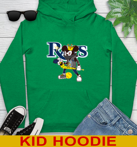 Tampa Bay Rays MLB Baseball Mickey Peace Sign Sports Youth Hoodie 8