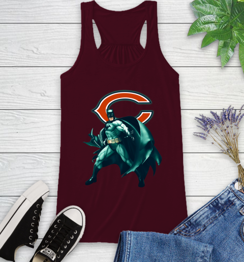 NFL Batman Football Sports Chicago Bears Racerback Tank 3