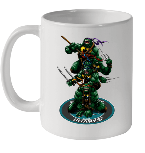 NHL Hockey San Jose Sharks Teenage Mutant Ninja Turtles Shirt Ceramic Mug 11oz