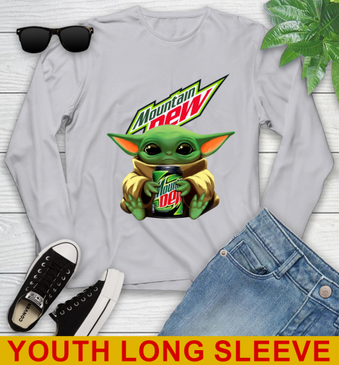 Star Wars Baby Yoda Hugs Mountain Dew Soft Drink Shirt 127
