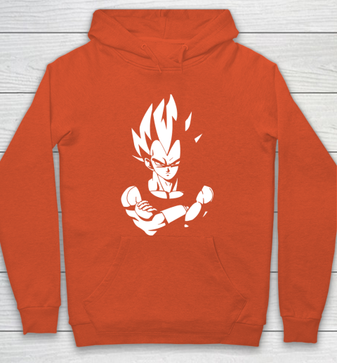 Vegeta Black And White Dragon Ball Hoodie Tee For Sports
