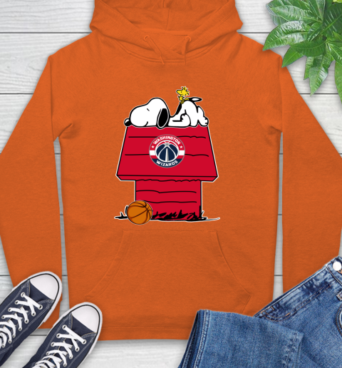 Washington Wizards NBA Basketball Snoopy Woodstock The Peanuts Movie Hoodie 5