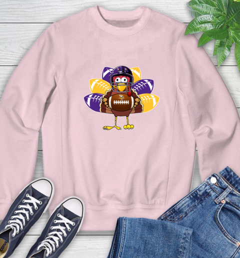 Minnesota Vikings Turkey Thanksgiving Day Sweatshirt 9