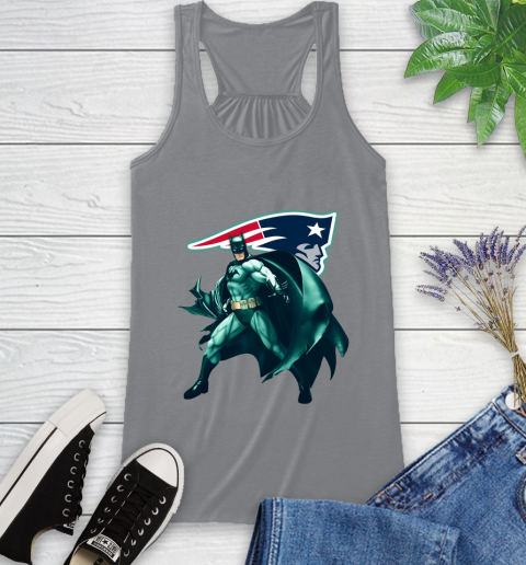 NFL Batman Football Sports New England Patriots Racerback Tank 5