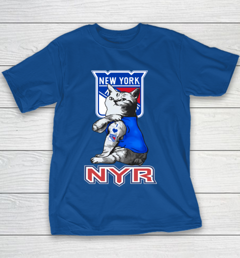 NHL My Cat Loves New York Rangers Hockey Youth T-Shirt 6