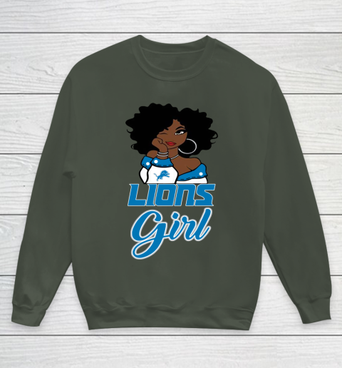 Detroit Lions Girl NFL Youth Sweatshirt - Image 11