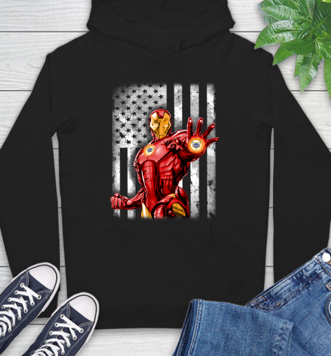 Charlotte Hornets Nba Basketball Iron Man Avengers American Flag