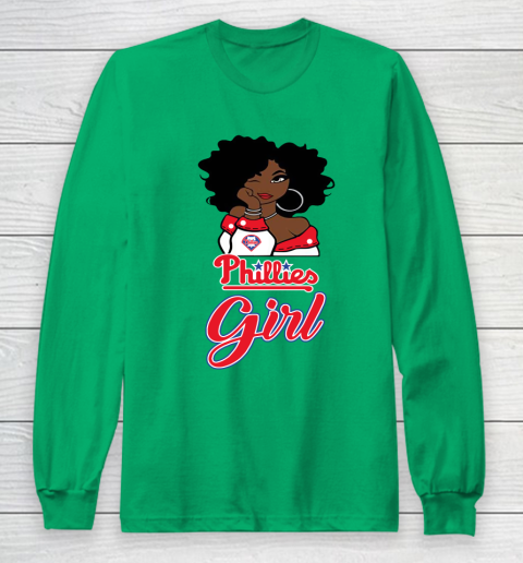 Philadelphia Philliess Girl MLB Long Sleeve T-Shirt 7