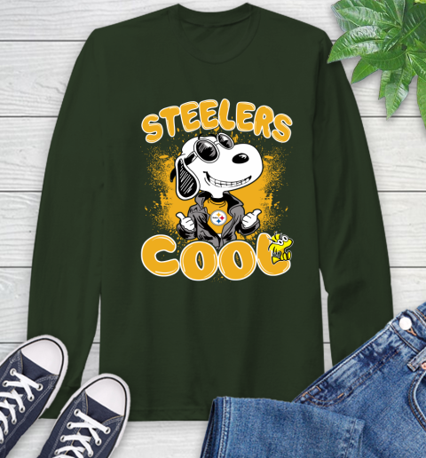 NFL Football Pittsburgh Steelers Cool Snoopy Shirt Long Sleeve T-Shirt 6