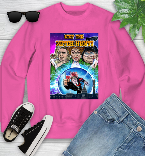 Stop The Witch Hunt Trump Youth Sweatshirt 7