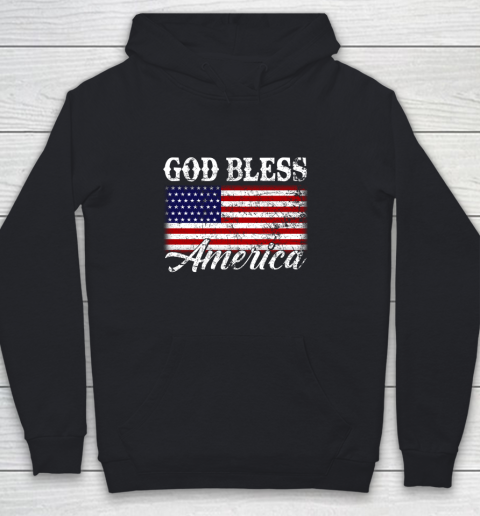 God Bless USA America Youth Hoodie