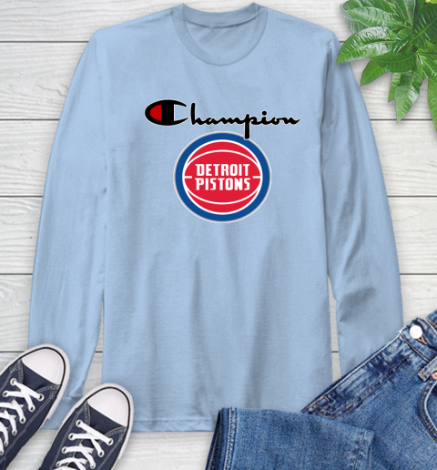 NBA Basketball Detroit Pistons Champion Shirt Long Sleeve T-Shirt 6