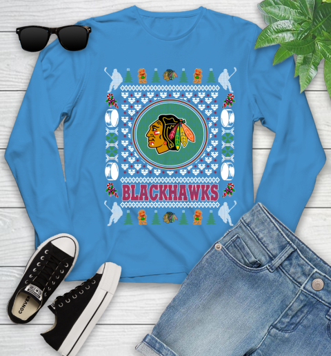 Chicago Blackhawks Merry Christmas NHL Hockey Loyal Fan Ugly Shirt 131