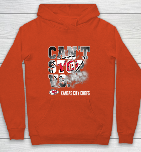 NFL Kansas City Chiefs Can't Stop Vs Youth Hoodie 3