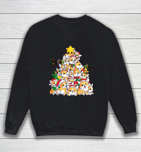 Corgi Christmas Tree Dog Santa Merry Corgmas Xmas Gifts Sweatshirt