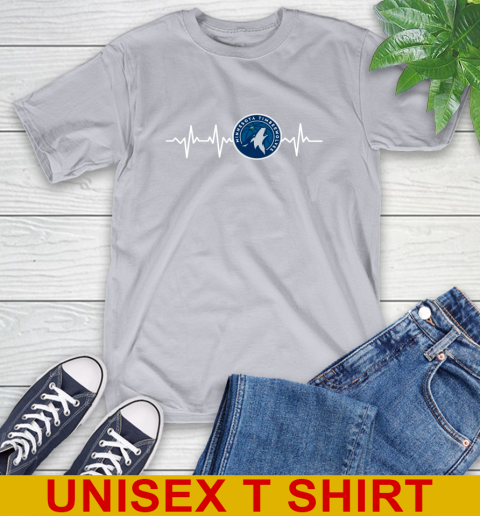 Minnesota Timberwolves NBA Basketball Heart Beat Shirt T-Shirt 5