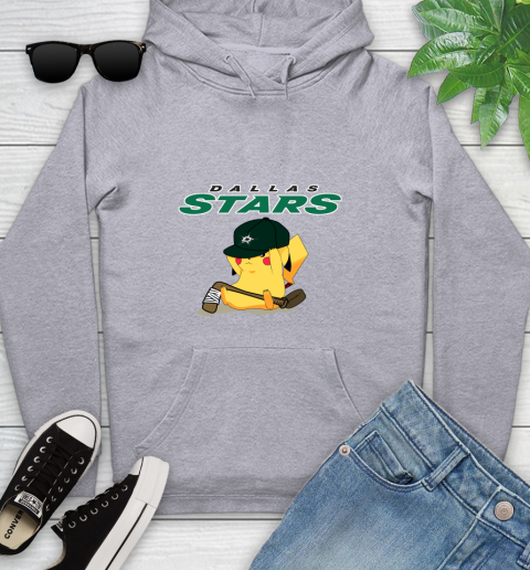 NHL Pikachu Hockey Sports Dallas Stars Youth Hoodie 6