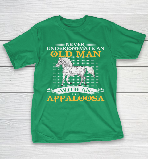 Father gift shirt Mens Never Underestimate An Old Man With An Appaloosa Horse Funny T Shirt T-Shirt 5