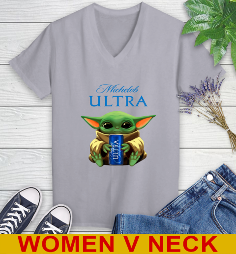 Star Wars Baby Yoda Hugs Michelob Ultra Beer Shirt 81