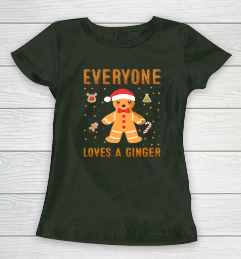 Everyone Loves A Ginger Funny Christmas Women's T-Shirt 4