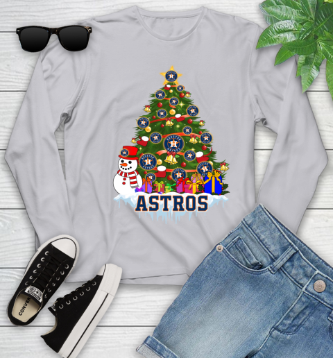 Houston Astros Merry Christmas MLB Baseball Sports Youth Long Sleeve 5