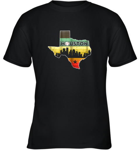 Houston Retro Baseball Shirt  Vintage Houston Baseball Youth T-Shirt