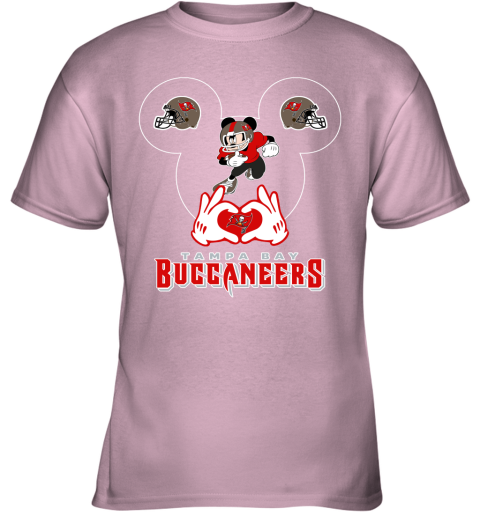 I Love The Buccaneers Mickey Mouse Tampa Bay Buccaneers S Youth T-Shirt 