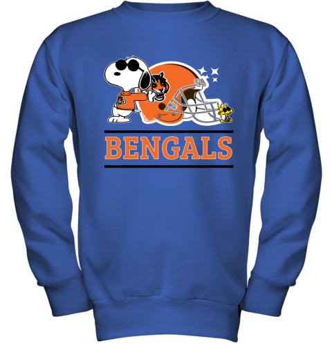 Snoopy and woodstock cincinnati bengals logo shirt, hoodie