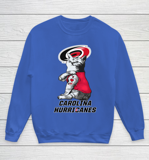 NHL My Cat Loves Carolina Hurricanes Hockey Youth Sweatshirt 6