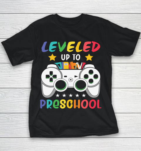 Back To School Shirt Leveled up to PreSchool Youth T-Shirt