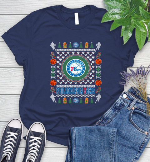 Philadelphia 76ers Merry Christmas NBA Basketball Loyal Fan Ugly Shirt 99