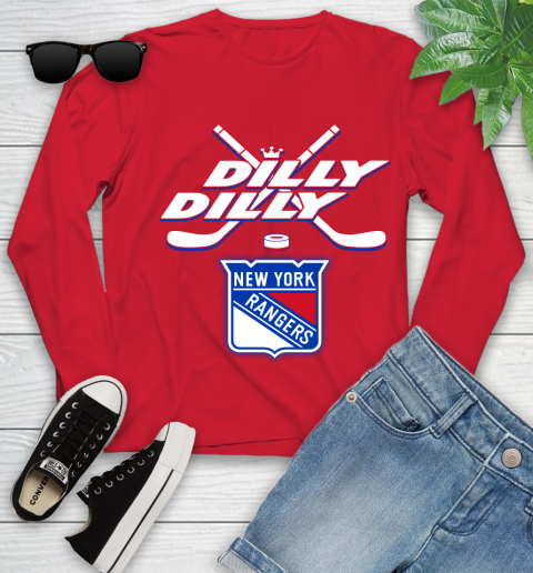 NHL New York Rangers Dilly Dilly Hockey Sports Youth Long Sleeve 11