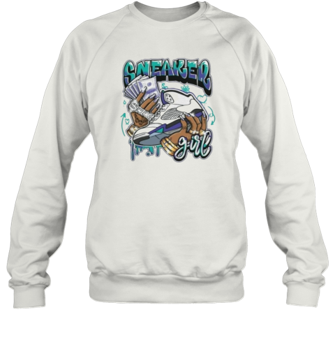 Jordan 5 Grape Sneaker Girl Sweatshirt